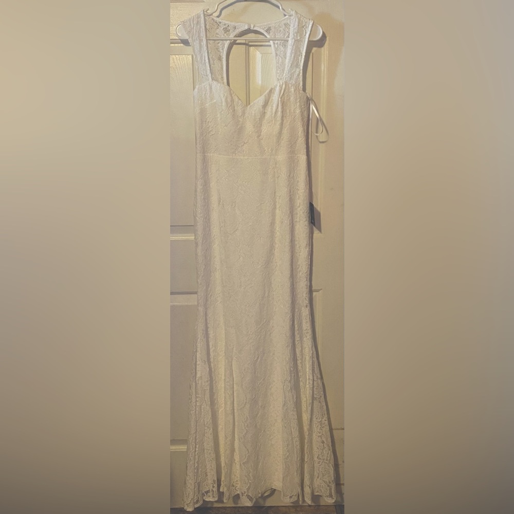 Lulu’s Rosetta White Maxi Dress